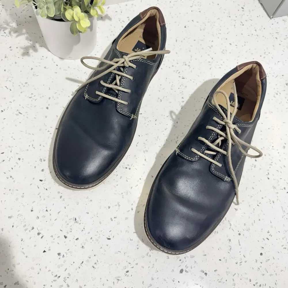Johnston & Murphy McGuffey Plain Toe shoes Navy Size 11 W